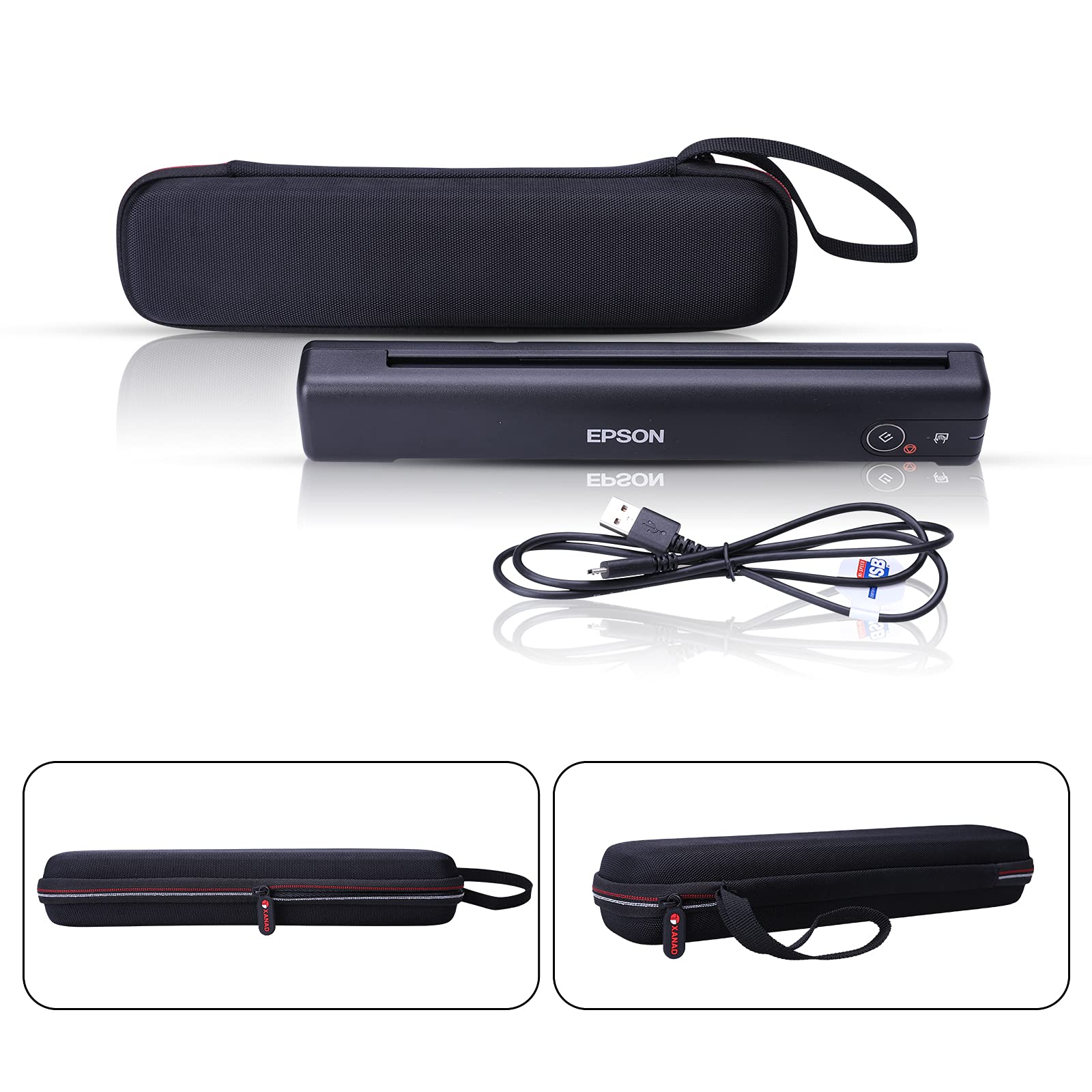 Amazon | XANAD ハードケース Epson Workforce ES-50 / ES-55R / ES